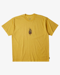 6 Dagger - Short Sleeves T-shirt for Men Yellow ABYZT02465 Billabong