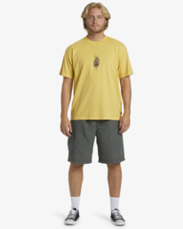 2 Dagger - T-shirt à manches courtes pour Homme Jaune ABYZT02465 Billabong