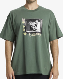 4 Tv - Short Sleeve T-shirt for Men Green ABYZT02549 Billabong