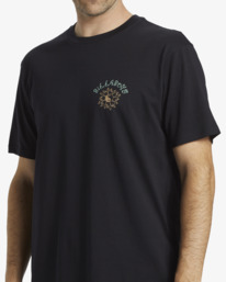 4 Flow - Short Sleeve T-shirt for Men Black ABYZT02568 Billabong