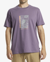 0 Topography - T-shirt de manga curta para Homem Roxo ABYZT02569 Billabong