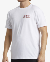 4 Balance - Short Sleeve T-shirt for Men White ABYZT02571 Billabong