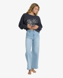 1 Free Fall Indigo - Wide Leg Denim Jeans for Women Blue BL000194 Billabong