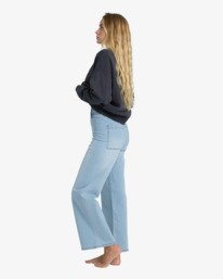 3 Free Fall Indigo - Wide Leg Denim Jeans for Women Blue BL000194 Billabong