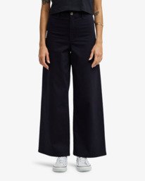 0 Free Fall Twill - Wide Leg Trousers for Women Black BL000195 Billabong