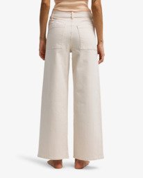 2 Free Fall Twill - Weite Hose f&uuml;r Frauen Gelb BL000195 Billabong
