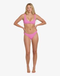 1 Summer Hi Lowrider - Cueca de biqu&iacute;ni com cintura descida para Mulher Pink BL000280 Billabong