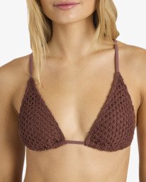 5 Twisted Tides Slide Tall Tri - Triangle-Bikinioberteil f&uuml;r Frauen Blau BL000296 Billabong