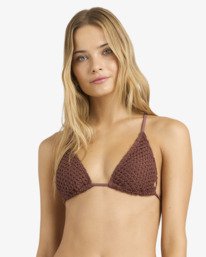 1 Twisted Tides Slide Tall Tri - Triangle-Bikinioberteil f&uuml;r Frauen Blau BL000296 Billabong