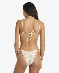 4 Twisted Tides Slide Tall Tri - Triangle Bikini Top for Women White BL000296 Billabong