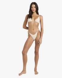 3 Twisted Tides Slide Tall Tri - Triangle Bikini Top for Women White BL000296 Billabong