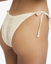 3 Twisted Tides Dippi - Mutandina bikini con copertura succinta da Donna White BL000297 Billabong