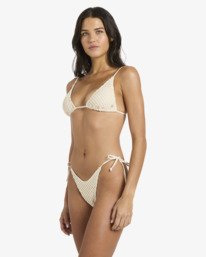 2 Twisted Tides Dippi - Mutandina bikini con copertura succinta da Donna White BL000297 Billabong