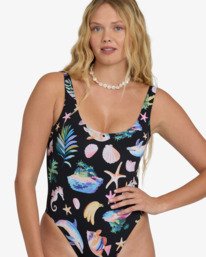 4 Party Wave Tanker One-Piece Black BL000329 Billabong
