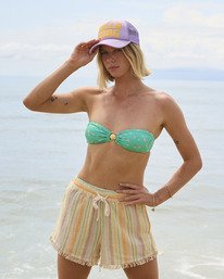0 Ship Wrecked Shelly Bandeau Green BL000341 Billabong