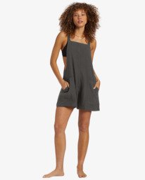 1 Beach Crush - Latzhosenshorts f&uuml;r Frauen Blau BL000567 Billabong