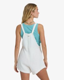 2 Beach Crush - Latzhosenshorts f&uuml;r Frauen Weiss BL000567 Billabong