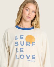 4 Le Love Surf Ringer White BL001111W Billabong