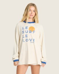 0 Le Love Surf Ringer White BL001111W Billabong