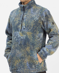 6 ADIV Otis Boundary - Felpa con semi zip da Uomo Brown C1FL14BIP2 Billabong