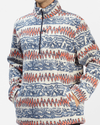 10 Boundary - Sudadera de cuello medio alto con cremallera para Hombre Negro C1FL21BIP2 Billabong