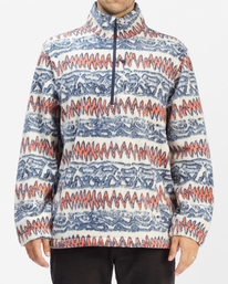 1 Boundary - Sudadera de cuello medio alto con cremallera para Hombre Negro C1FL21BIP2 Billabong