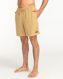 4 Wasted Times Overdyed Layback - Swim Shorts for Men Orange C1LB16BIP2 Billabong