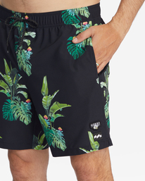 7 Kamea Jungle 16" - Boardshort para Hombre Negro C1LB41BIP2 Billabong