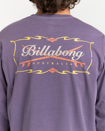 4 Born In 73 - Long Sleeve T-Shirt for Men Purple C1LS14BIP2 Billabong