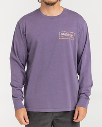0 Born In 73 - Long Sleeve T-Shirt for Men Purple C1LS14BIP2 Billabong