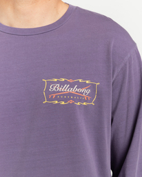 2 Born In 73 - Long Sleeve T-Shirt for Men Purple C1LS14BIP2 Billabong