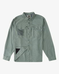 8 ADIV  Otis Surftrek - Chemise manches longues avec stretch mécanique pour Homme Vert C1SH17BIP2 Billabong
