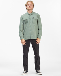 2 ADIV  Otis Surftrek - Chemise manches longues avec stretch mécanique pour Homme Vert C1SH17BIP2 Billabong