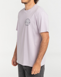 1 Rotor Diamond - Short Sleeve T-Shirt for Men Purple C1SS11BIP2 Billabong