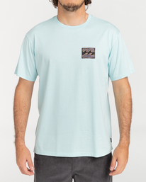 0 Crayon Wave - Short Sleeve T-Shirt for Men Blue C1SS14BIP2 Billabong