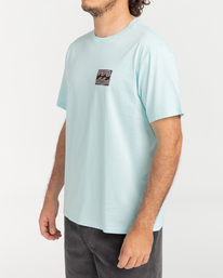 1 Crayon Wave - Short Sleeve T-Shirt for Men Blue C1SS14BIP2 Billabong