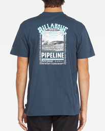 2 Pipeline Poster - Short Sleeve T-Shirt for Men Blue C1SS1ABIP2 Billabong