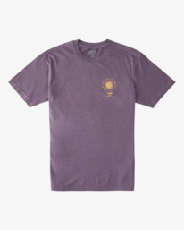 0 Sun Flower - Short Sleeve T-Shirt for Men Purple C1SS36BIP2 Billabong