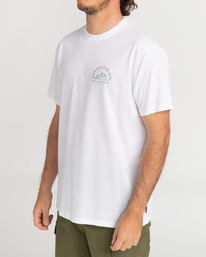 2 Compass - Camiseta de manga corta para Hombre Blanco C1SS52BIP2 Billabong