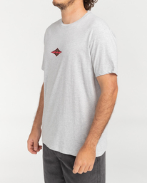 1 Diamond Wave - Short Sleeve T-Shirt for Men Grey C1SS70BIP2 Billabong