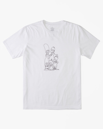 0 Simpsons Family Keyline - Short Sleeve T-Shirt for Men White C1SS84BIP2 Billabong
