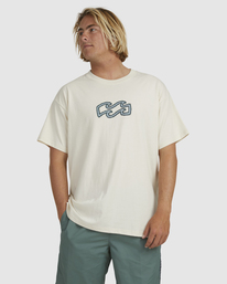 3 Otis Tracks - T-shirt pour Homme Blanc C1SSTEBIP2 Billabong
