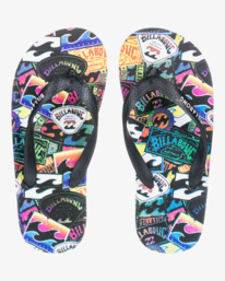 0 Tides Print - Sandalen voor Jongens 8 - 14 Brown C2FF12BIP2 Billabong