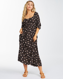 1 Swept Away - Robe midi pour Femme Noir C3DR24BIP2 Billabong