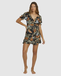 7 My Babylon - Wickelkleid f&uuml;r Frauen Schwarz C3DR63BIP2 Billabong