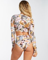 2 Postcards From Paradise - Long Sleeve Cropped Rash Vest for Women  C3GY04BIP2 Billabong