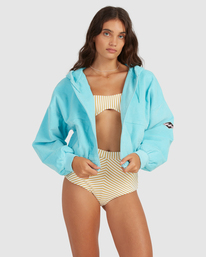 2 Tone On Tone - Cropped Corduroy Jacket for Women Blue C3JK13BIP2 Billabong