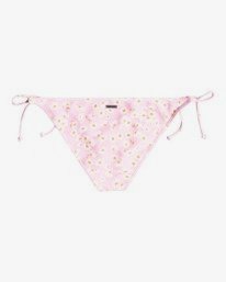 6 Daisy Craze Tie Side Tropic - Braguita de bikini de cobertura media para Mujer Rosa C3SB22BIP2 Billabong