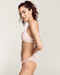 1 Daisy Craze Tie Side Tropic - Braguita de bikini de cobertura media para Mujer Rosa C3SB22BIP2 Billabong