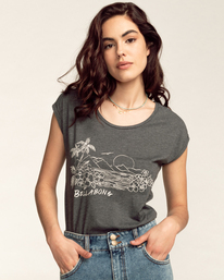 0 Secret Island - Short Sleeve T-Shirt for Women  C3SS18BIP2 Billabong